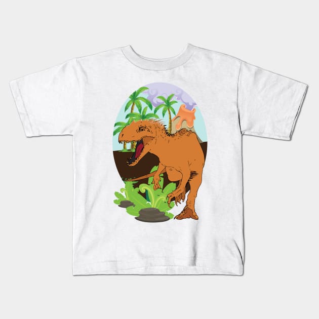 Dinosaur For Boys Gifts Kids T-Shirt by macshoptee